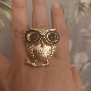 Cute Owl Stretchy Ring